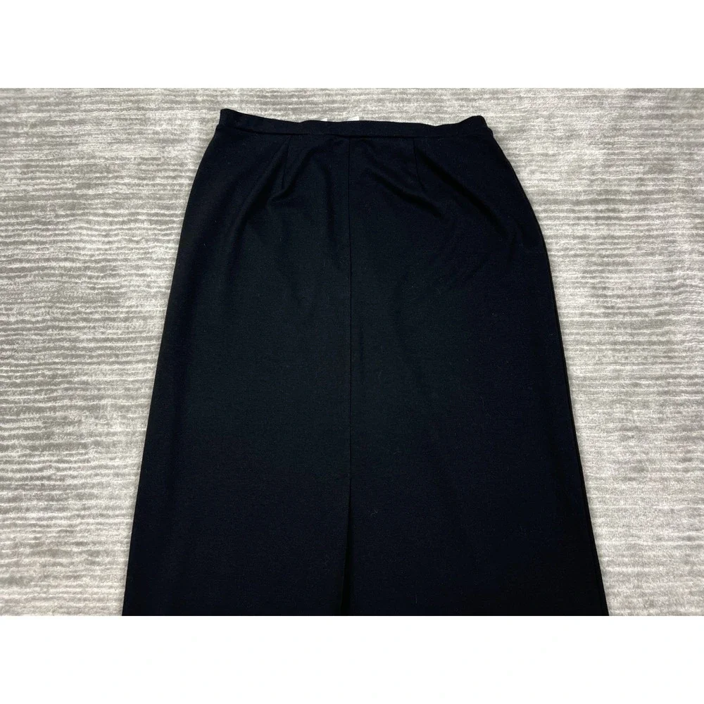 Emma James Liz Claiborne Skirt Womens XL Black Long Polyester‎ Blend Casual